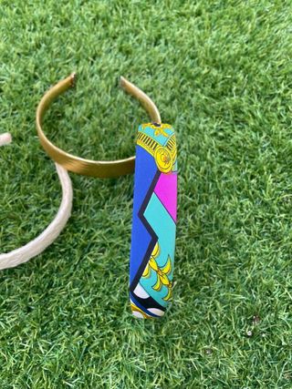 Set 3 Fasce per capelli oro e multicolor