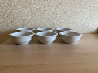 Set 6 Boles Porcelana Blancos