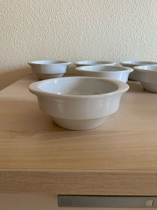 Set 6 Boles Porcelana Blancos