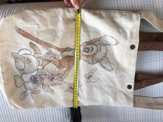 Borsa con stampa Bambi e farfalle