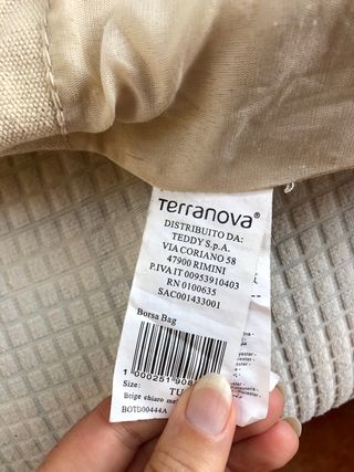 Borsa con stampa Bambi e farfalle