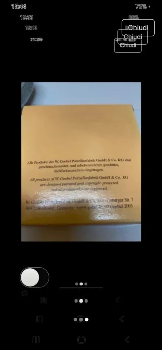 Goebel Angelo porcellana  Decorativo