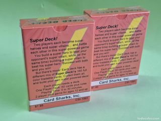 SUPER DECK! Juego de Cartas Coleccionables Superhé