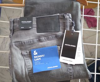 Pantalones Jack & Jones Skinny Gris W33 (W34) L36