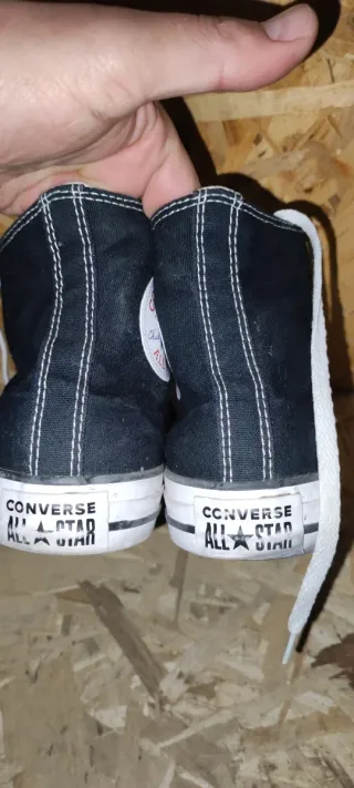 Converse All Star fiamme nere e arancio