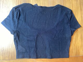 SHEIN crop top negro talla S nuevo
