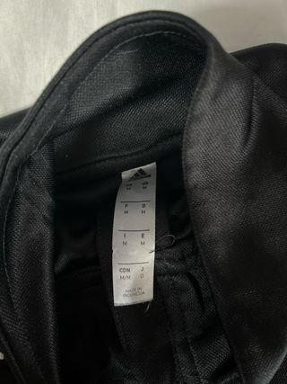 Chaqueta Adidas Negra Media Cremallera