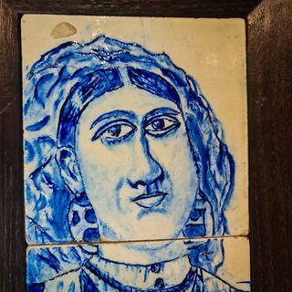 Painel Azulejos Pintado à Mão - Figura