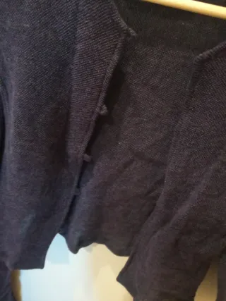 Conjunto vestido y chaqueta azul marino