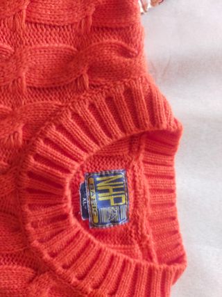 Maglione nuovo NHP in lana arancione