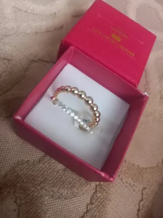 Anillo Dorado Acero Inoxidable Talla 8