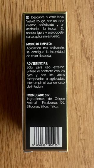 Labial Gold Collagen Velvet Rouge Ed. Limitada