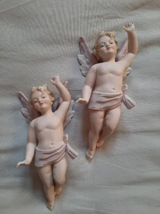 Figuras de porcelana Ángeles (2 unidades)
