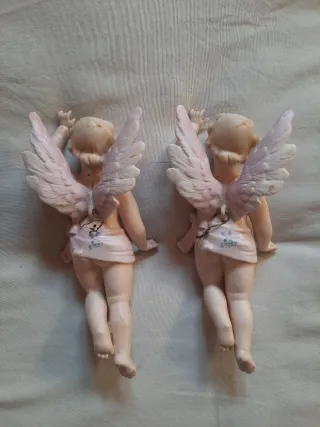 Figuras de porcelana Ángeles (2 unidades)