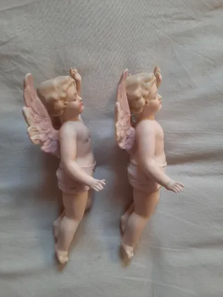 Figuras de porcelana Ángeles (2 unidades)