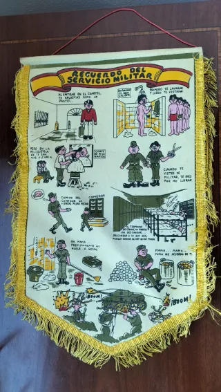 Banderín vintage Recuerdo del Servicio Militar