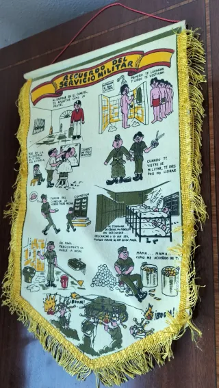 Banderín vintage Recuerdo del Servicio Militar
