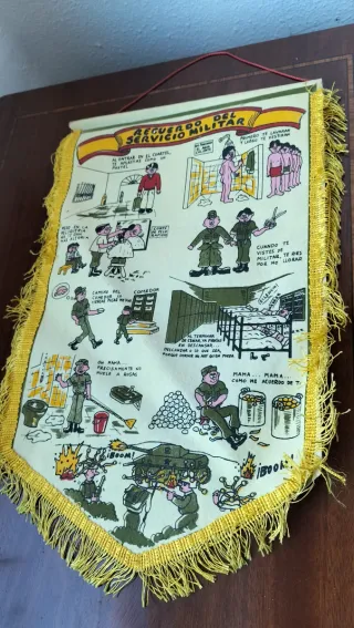 Banderín vintage Recuerdo del Servicio Militar