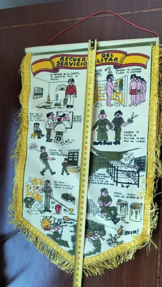 Banderín vintage Recuerdo del Servicio Militar