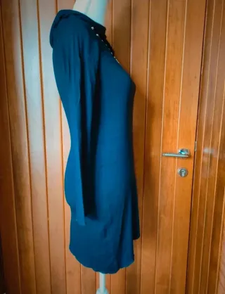 Abito Sweet Years blu con mezze borchie