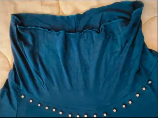 Abito Sweet Years blu con mezze borchie