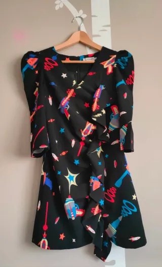 Vestido Minueto Talla S Estampado