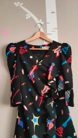 Vestido Minueto Talla S Estampado