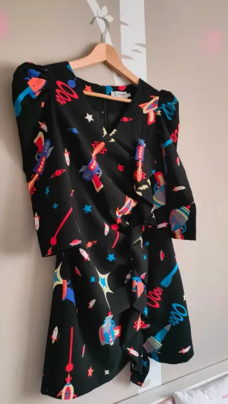 Vestido Minueto Talla S Estampado