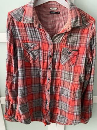 Camisa Roxy cuadros mujer Talla S