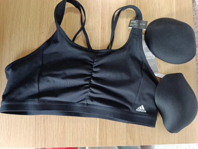 Reggiseno sportivo nero taglia XL