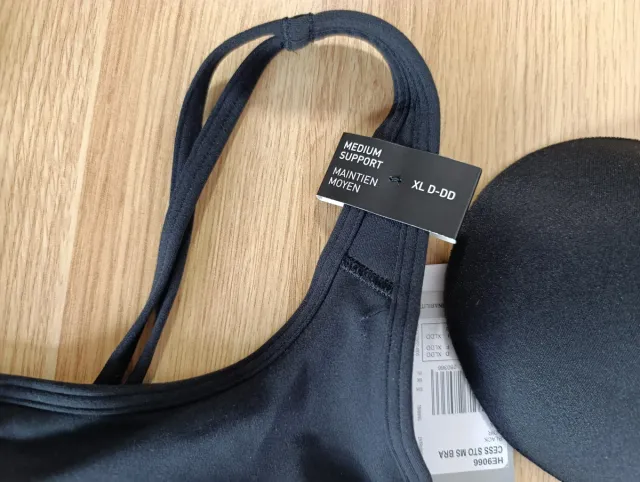 Reggiseno sportivo nero taglia XL