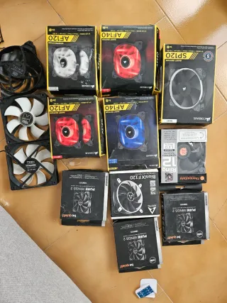 Lote ventiladores PC Corsair, Arctic, Nox, etc.
