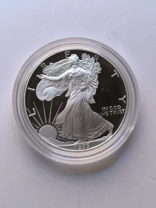 Onza Plata Eagle Proof 1995