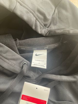 Felpa Nike nera con cerniera