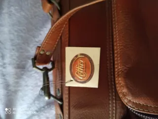 Portatrajes de cuero Cottier marrón