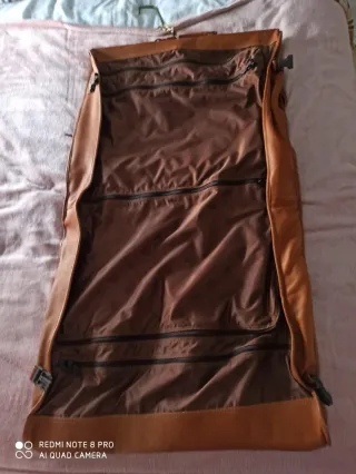 Portatrajes de cuero Cottier marrón