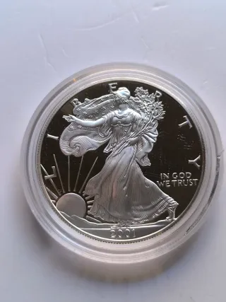 Onza Plata Eagle 2001 Proof