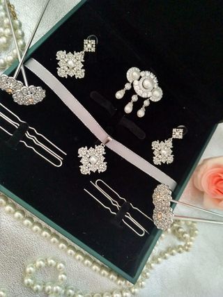 Aderezo Fallera Niña Plata Nuevo