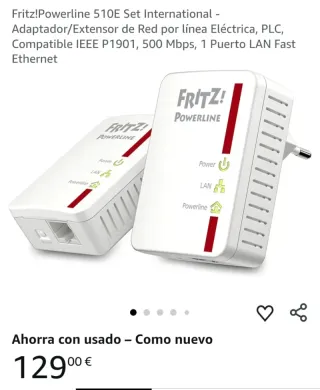 Fritz!Powerline 510E Set Adattatore