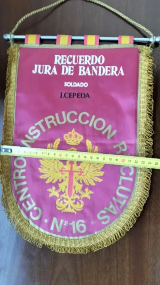 Banderín Recuerdo Jura de Bandera J. Cepeda