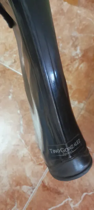 Botas de agua negras con estampado