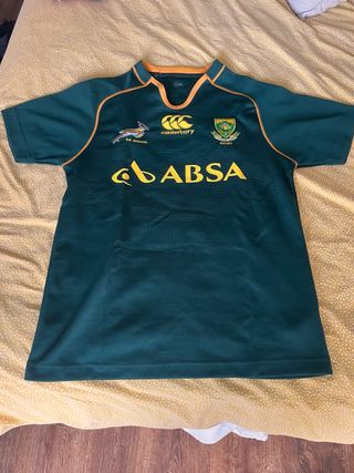 Camiseta Rugby Sudáfrica Oficial Talla M
