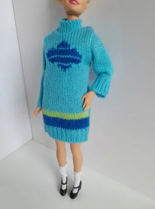 miniabito Barbie in lana con accessori