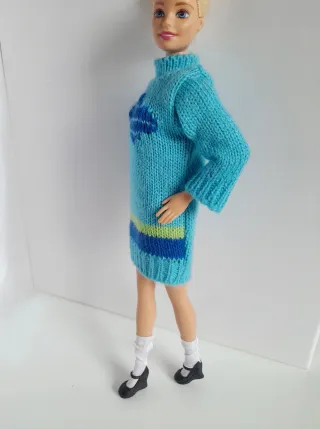 miniabito Barbie in lana con accessori