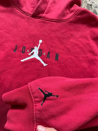 Sudadera Jordan Nike Air Roja y Rosa