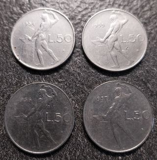50 Lire Vulcano anni 1954-1955-1956-1957 Italia