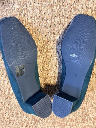 Zapatos de salón Rebelde mujer verde talla 38