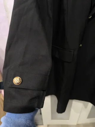 Chaqueta larga negra