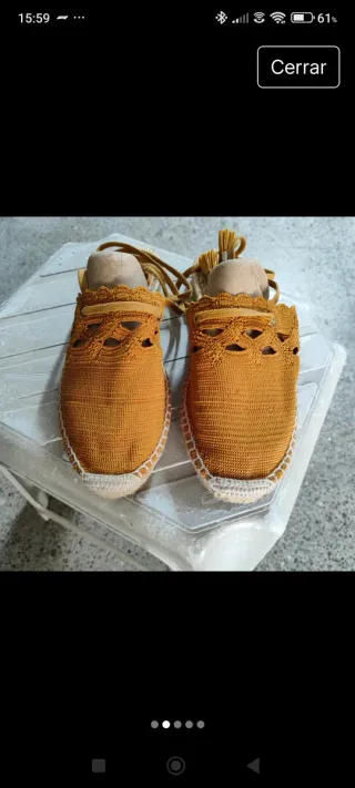 Sandalias Castañer Naranja/ mostaza.