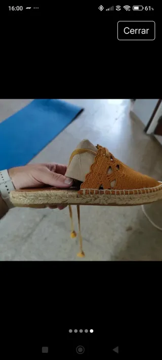 Sandalias Castañer Naranja/ mostaza.